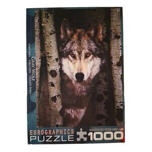 Eurographics GRAY WOLF Animal 1000 Piece Jigsaw Puzzle Made In USA